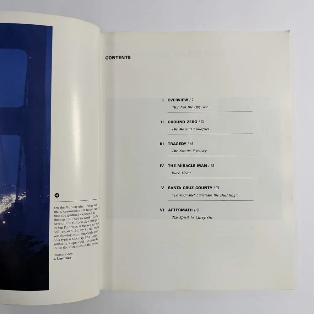 The 1989 San Francisco Bay Earthquake Portraits of Tragedy and Courage Paperback